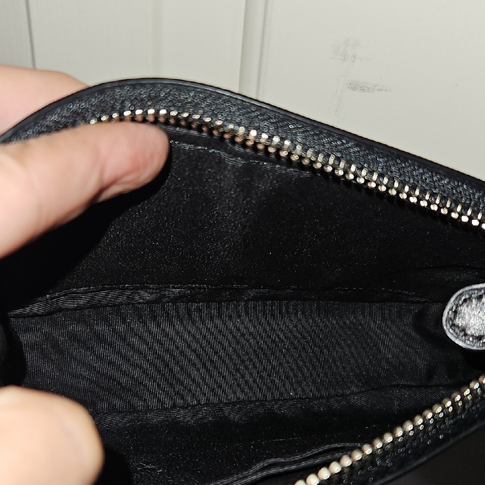 Coach NWT Nolita 19 Glittery Black Mini Bag with Unbranded Red Cherry Charm - Picture 6 of 8
